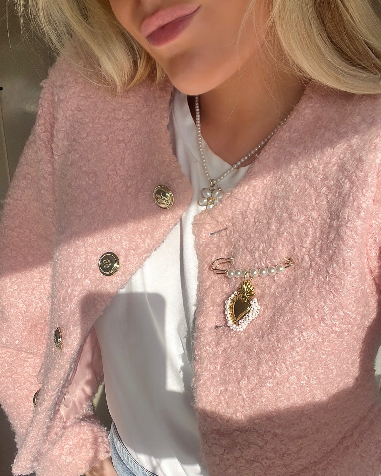 Fay broche oranje - My Marble