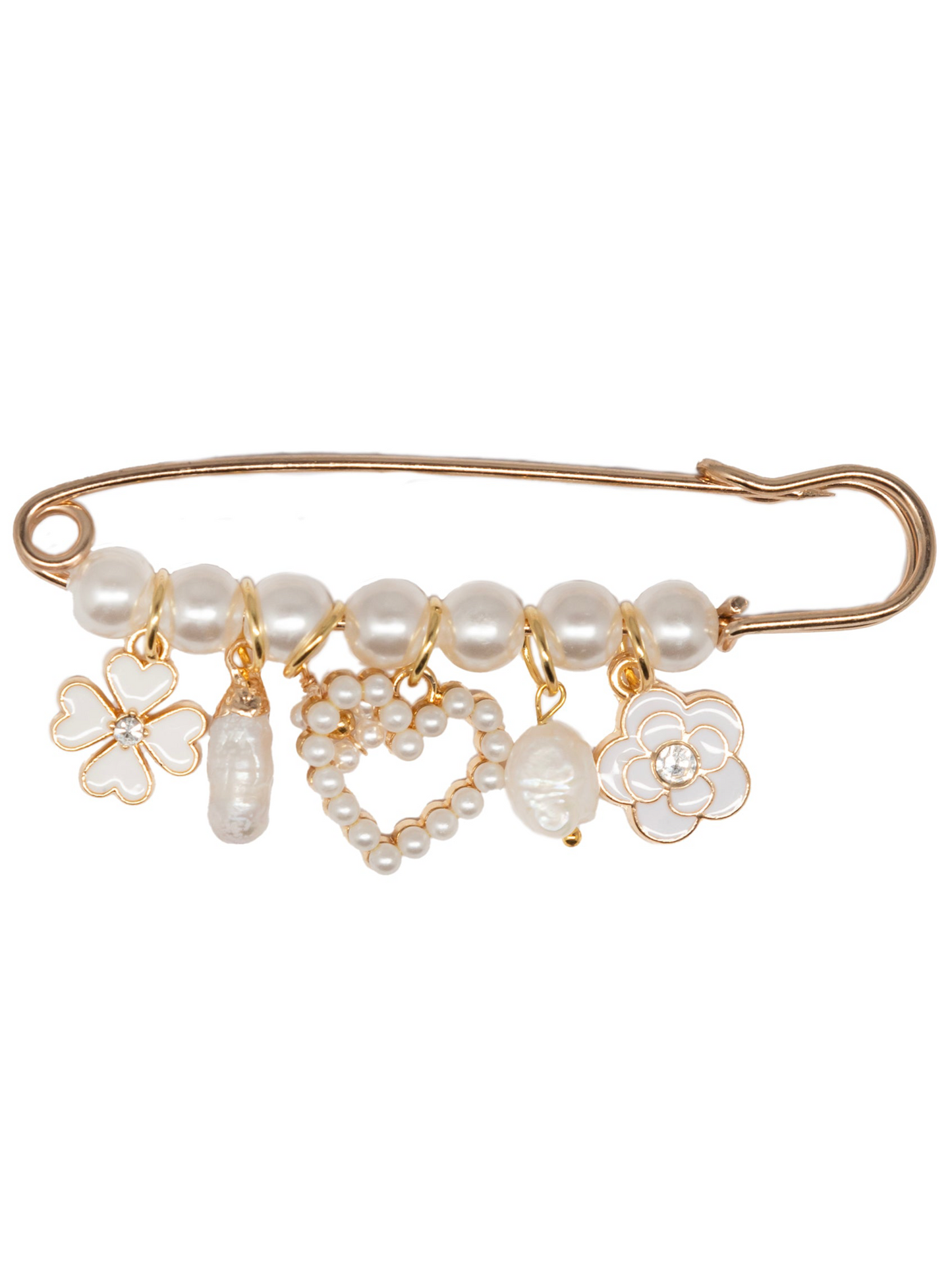 Roos broche - My Marble