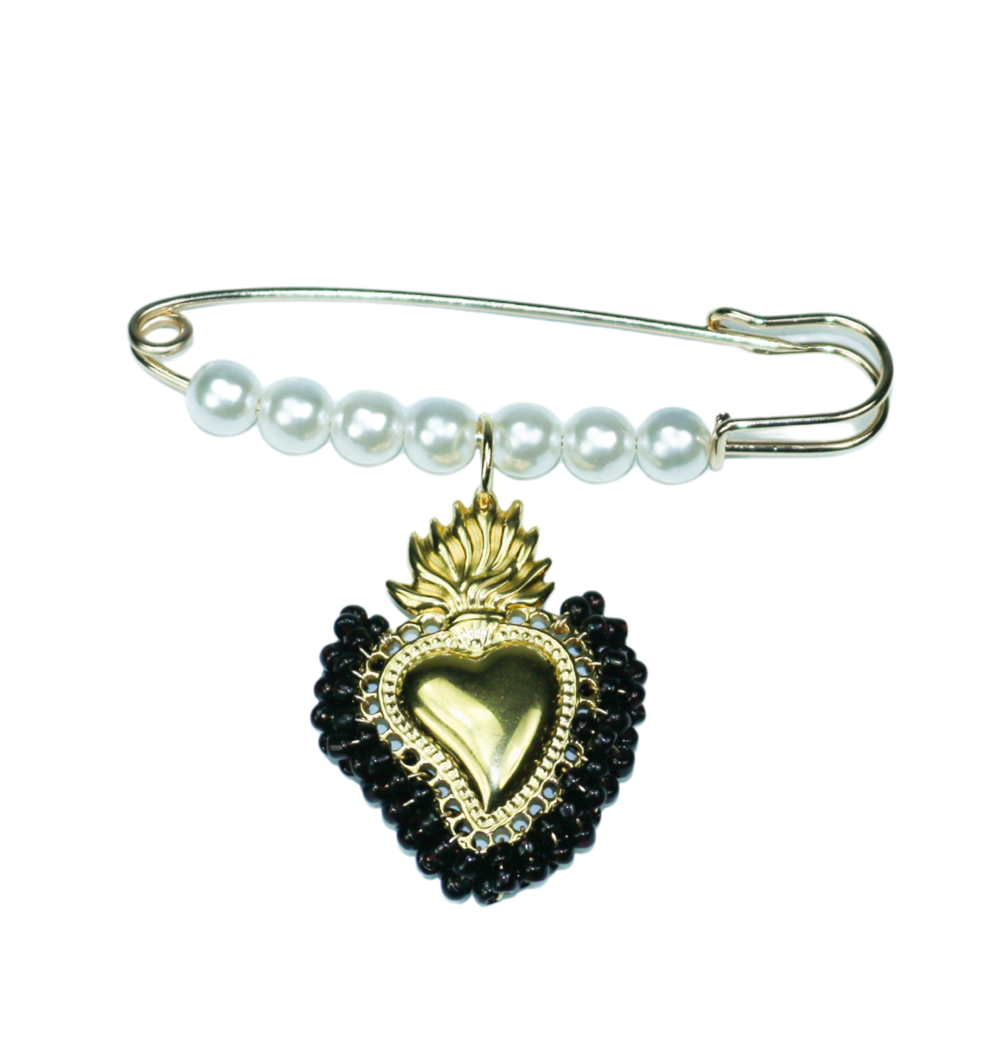 Faye broche zwart - My Marble