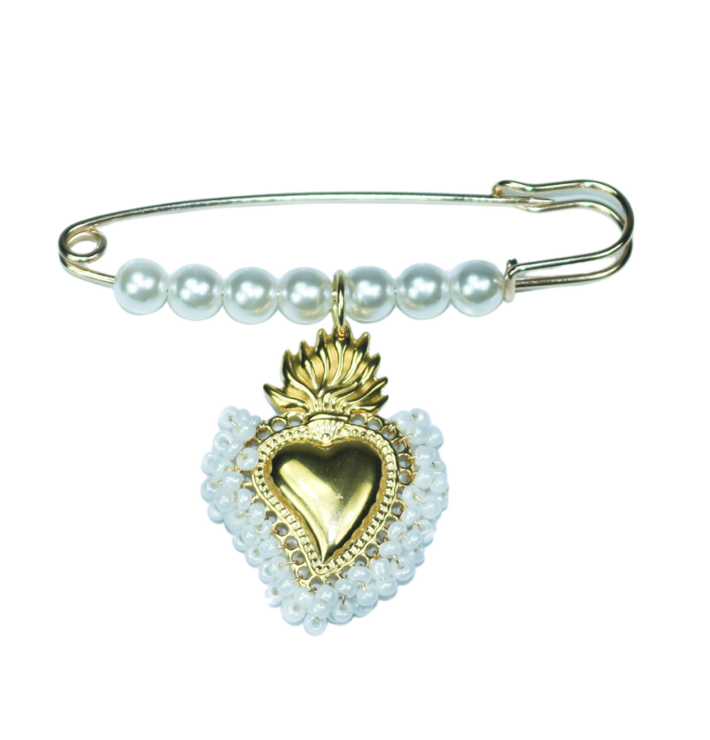 Faye broche wit - My Marble