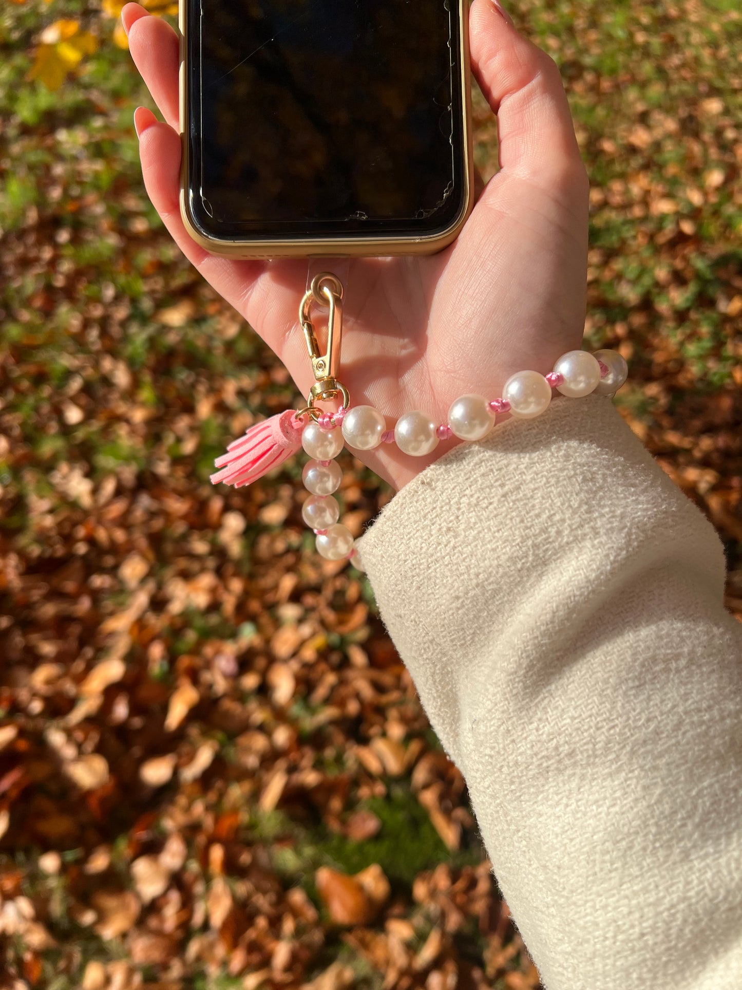 Rosa telefoonkoord - My Marble