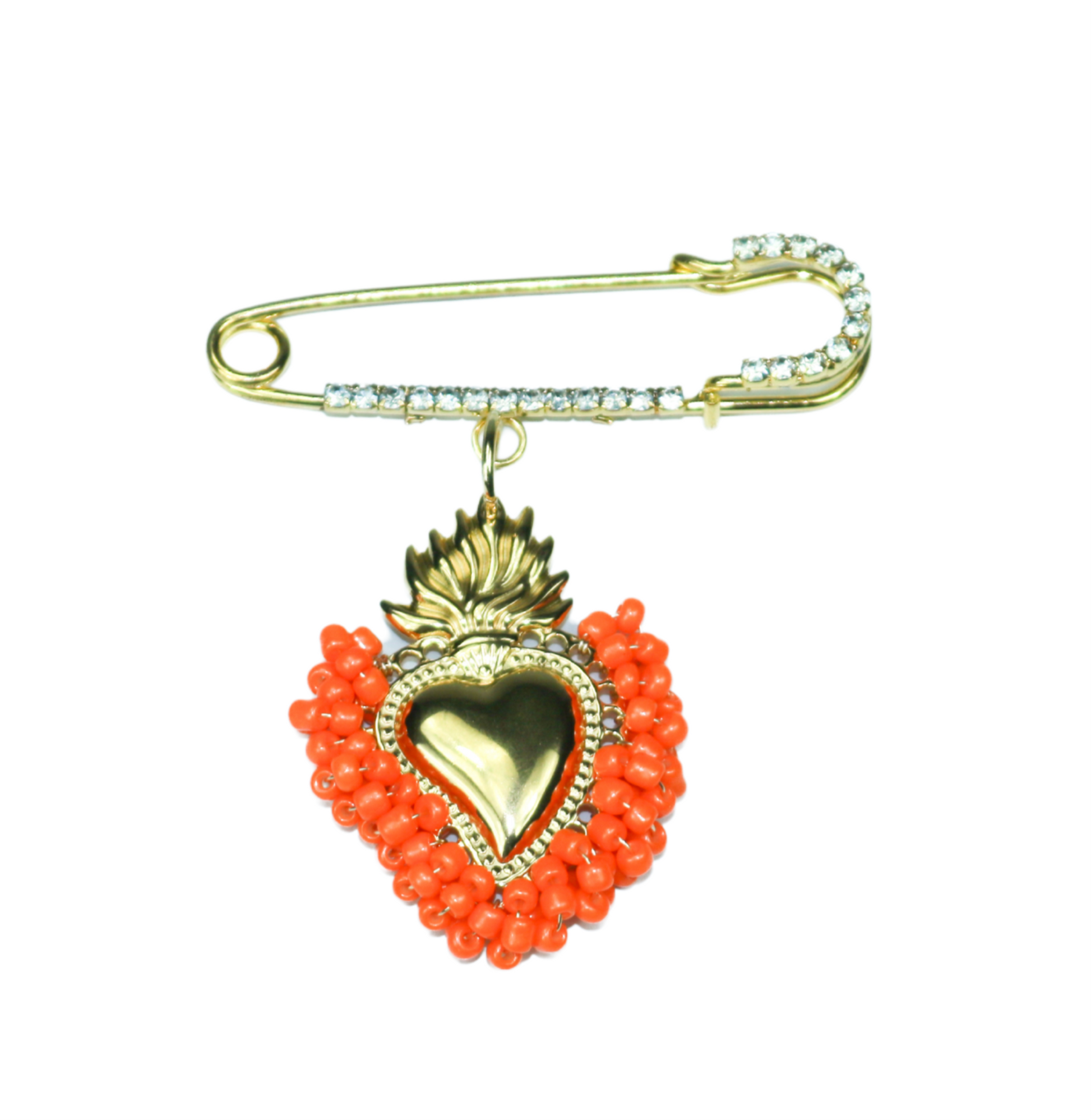 Fay broche oranje - My Marble