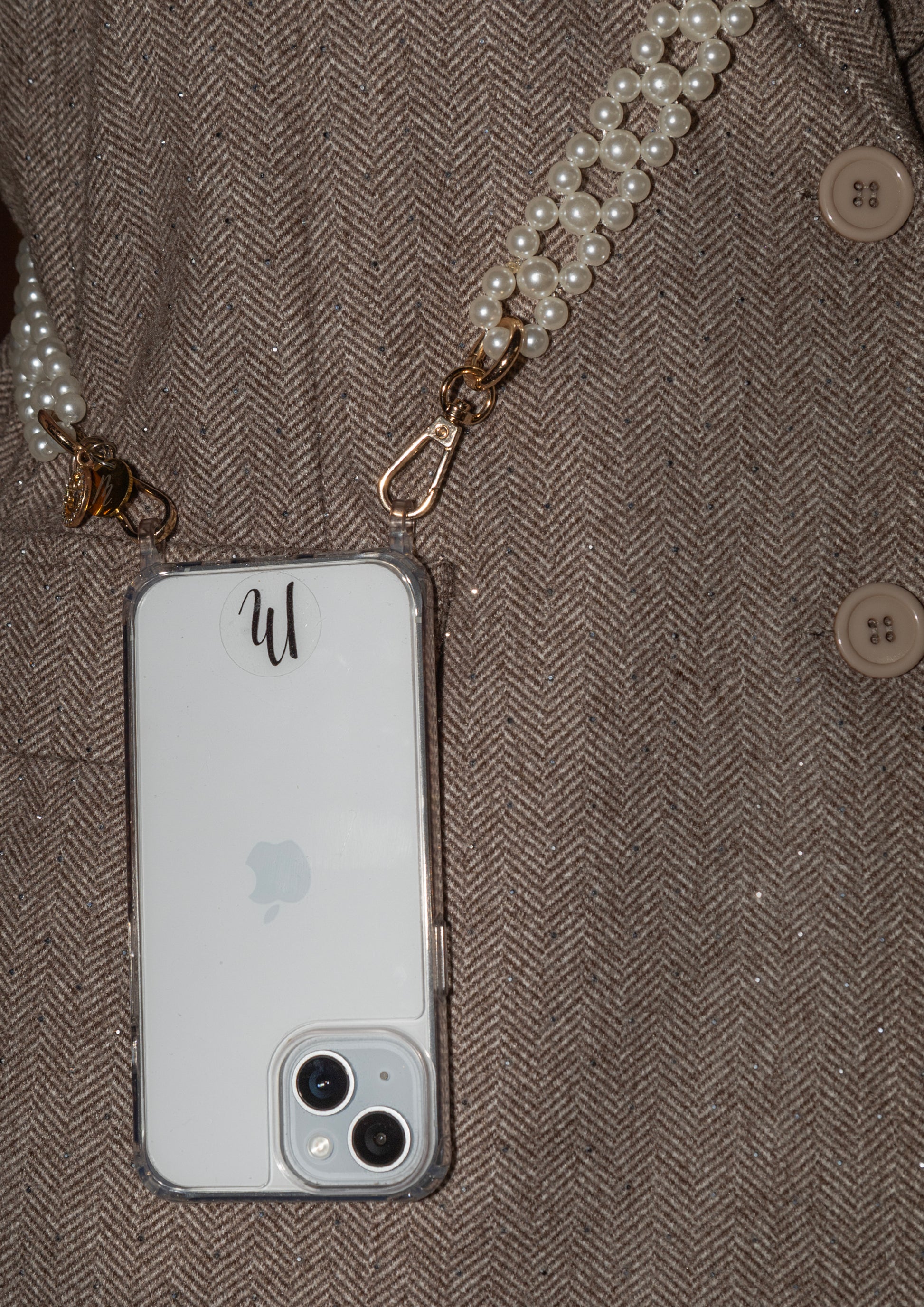 Transparant iPhone hoesje - My Marble