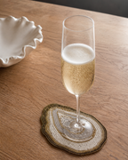 Sfeerfoto handgemaakte Oyster kralen onderzetter van My Marble