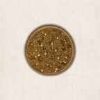 Handgemaakte gouden glitter kralen onderzetter van My Marble