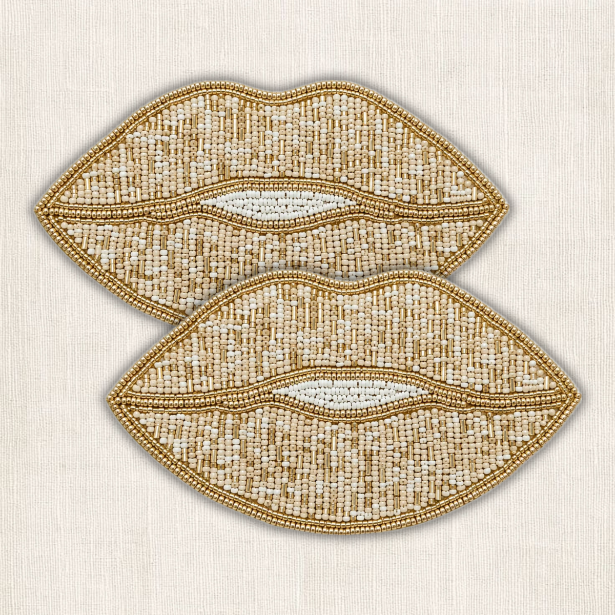 Handgemaakte kiss kralen onderzetter van My Marble