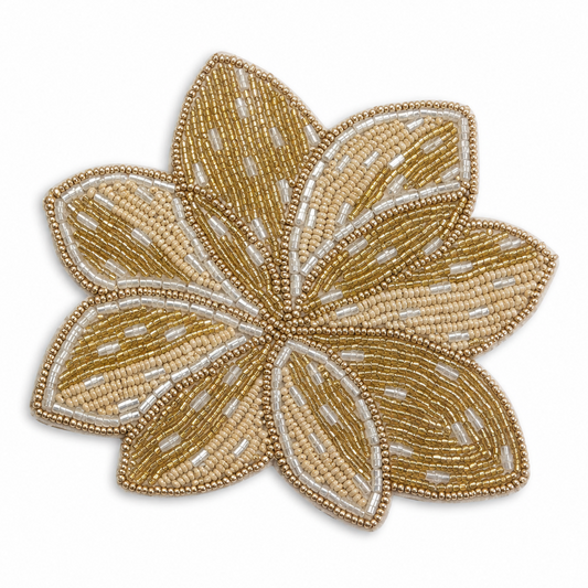 Handgemaakte Lotus kralen onderzetter van My Marble