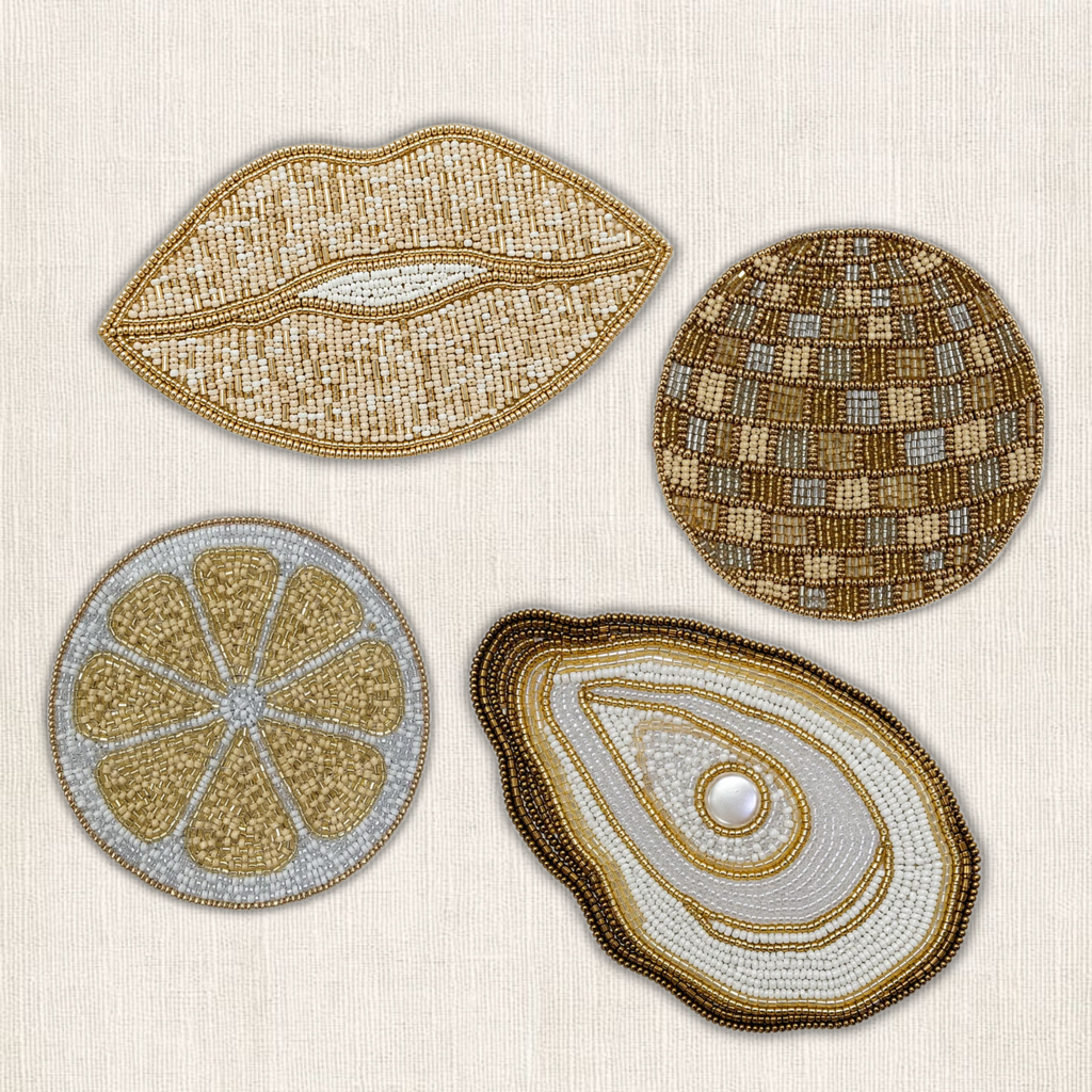 Handgemaakte party kralen onderzetter van My Marble