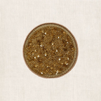 Handgemaakte Scale kralen onderzetter van My Marble paillet goud